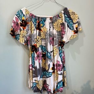 Floral Off-The Shoulders Top
